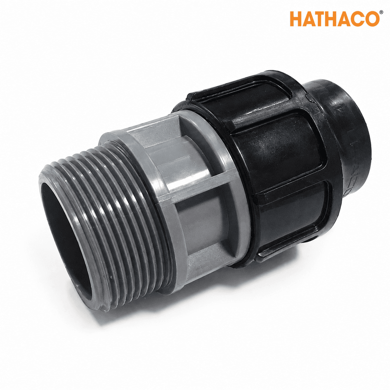 Chi tiết măng sông ren ngoài HDPE HATHACO cho máy bơm
